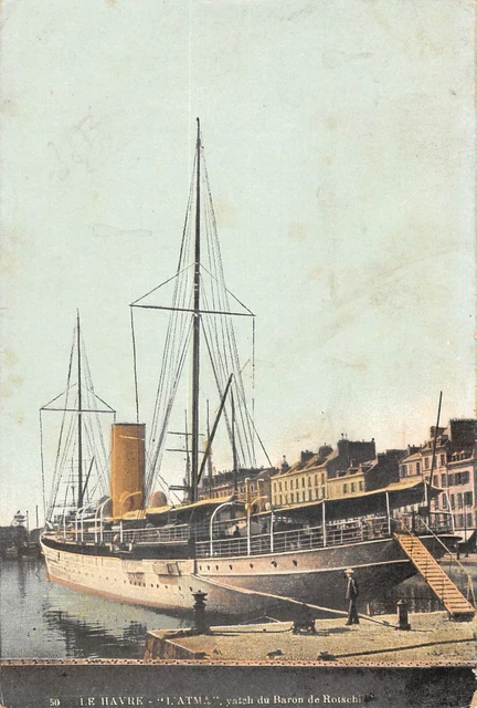 Carte Postale Ancienne – Le Havre (76) – Yacht à Voile – Noir Et Blanc – Années 1900