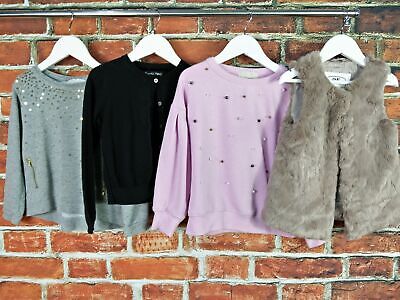 Girl Bundle 6 Year H&M Next Zara Beaded Sequin Fluffy Cardigan Jumper Coat 116Cm