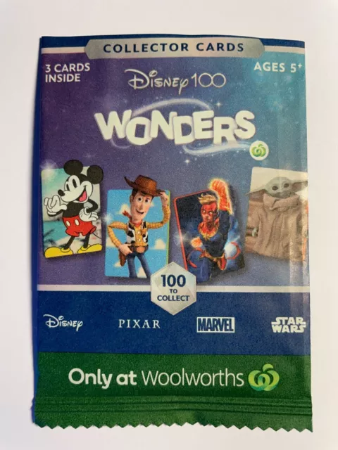 32 X DISNEY 100 Wonders Woolworths Collector Card Packs $15.50 - PicClick AU