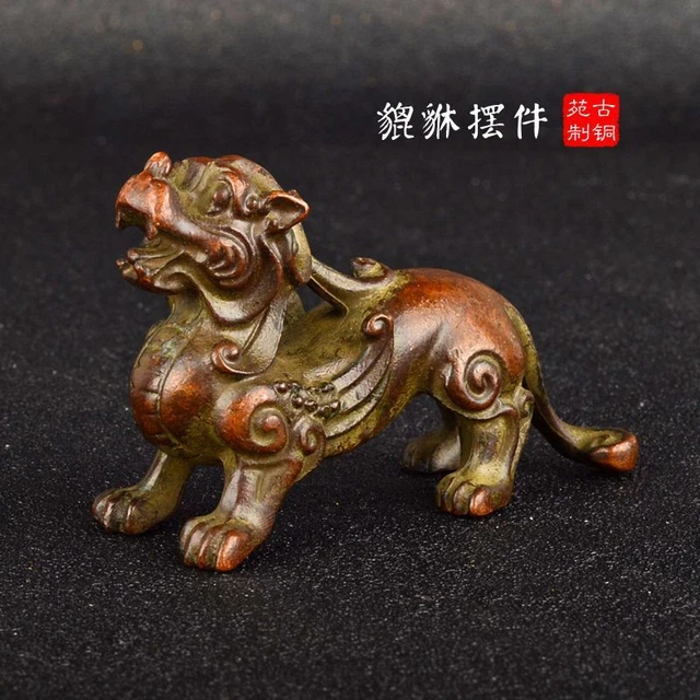 Collection Exquisite Chinese Pure Red Copper * Brave Troops * Statue y25