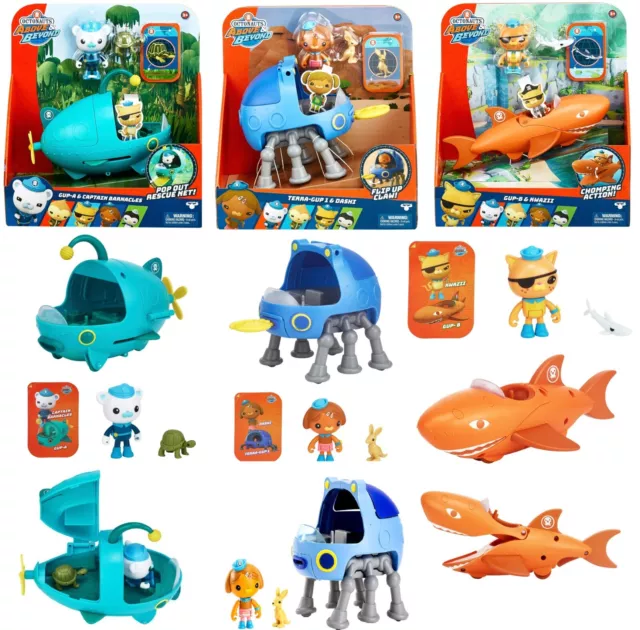 Octonauts Above & Beyond Vehicle Assorted Kwazii Paani Captain Gup-A Gup-B Play