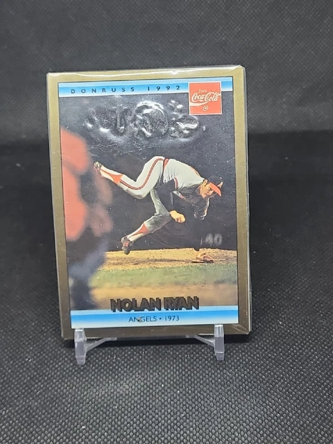 1992 Donruss Coca-Cola Coke NOLAN RYAN Angels 1973 #7 HOF - Sealed (2)