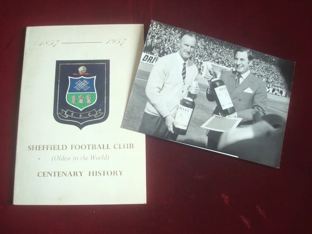 John Harris Fussballer Chelsea Fc / Sheffield Utd 100 Jahre Geschichte 1957 & Foto