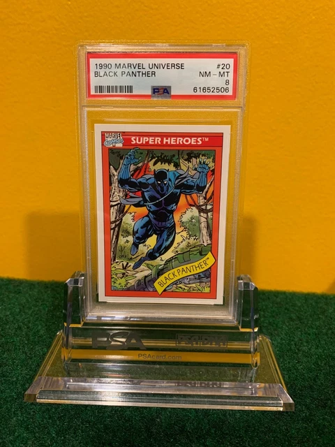 1990 Impel Marvel Universe Series 1 BLACK PANTHER #20 PSA 8 NM - MINT