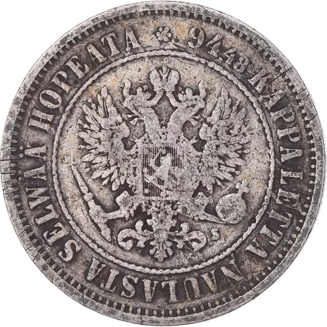 [#1173152] Münze, Finnland, Alexander II, Markka, 1874, Helsinki, S+, Silber, KM