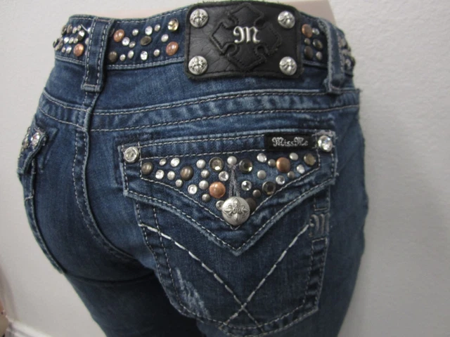 Jean Bootcut Miss Me Taille 28 - Occasion En Très Bon état, Style Décontracté