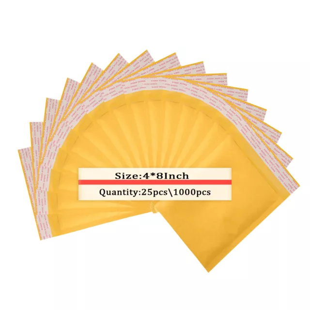 BAZIC Kraft Bubble Mailers #000 4x7.25 Padded Cushion Envelope, 5-Count 