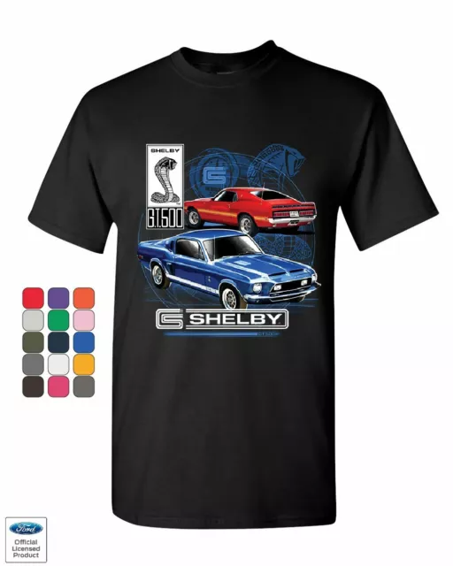 FORD MUSTANG SHELBY GT500 T-Shirt American Classic Shelby Cobra Mens ...