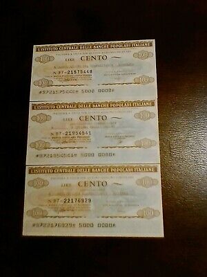 CEN LOTTO ML94 BANCHE POPOLARI ITALIANE MINIASSEGNI IST N. 3 EMISSIONI 