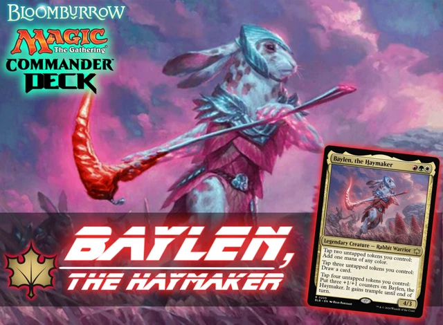 Elite Commander Rabbit Deck - Baylen, The Haymaker - Naya Green Red White - EDH cEDH - 100 Card - Custom MTG Deck - Very Strong