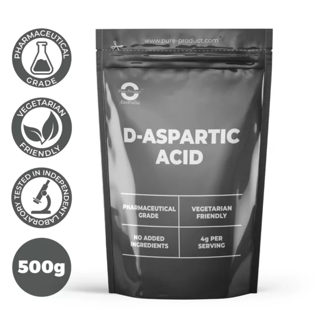 500G Pure D-Aspartic Acid Powder Daa Testosterone Booster