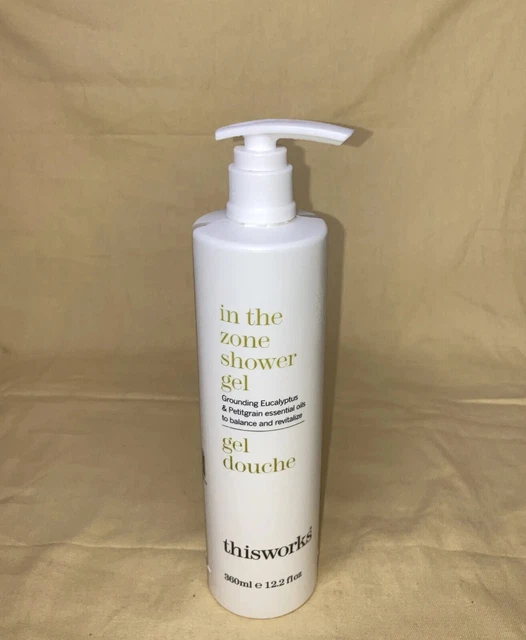 THISWORKS IN THE zone Eucalyptus shower gel douche 12.2 fl oz NEW