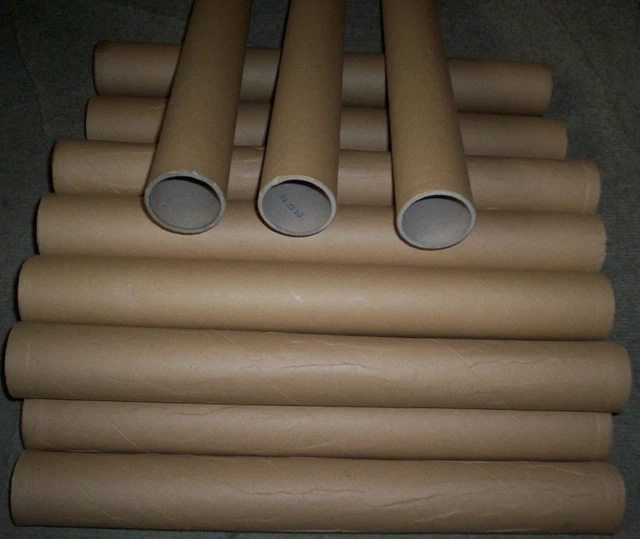 30 Tubes En Carton Ronds Pour Bricolage - 4 Cm De Diamètre, 11 Cm De Long - Pour Projets Créatifs, école, DIY