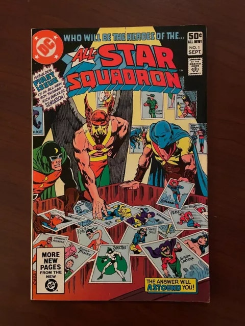 All-Star Squadron #1 (DC Comics 1981) Bronze Age Hawkman Plastic Man 8.5 VF+