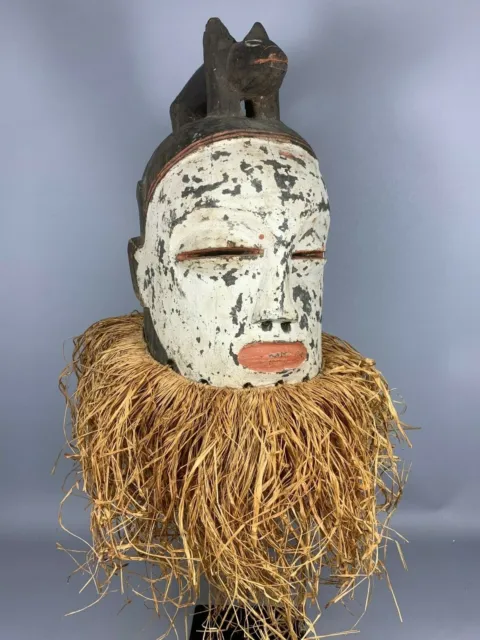 200701- Tribal Used African Hemba Head Mask - Congo