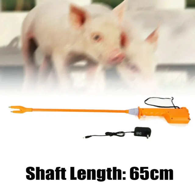 Handheld Animals Livestock Electric Prod Cattle Hot Shot Handle Swine 65cm 12V