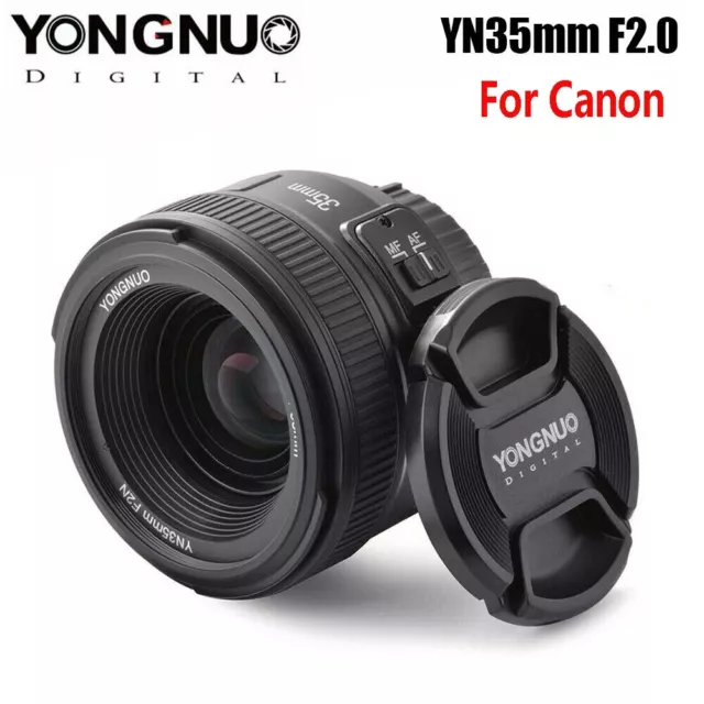 Yongnuo YN35mm F2 lens Wide-angle Large Aperture Fixed Auto Focus Lens For canon