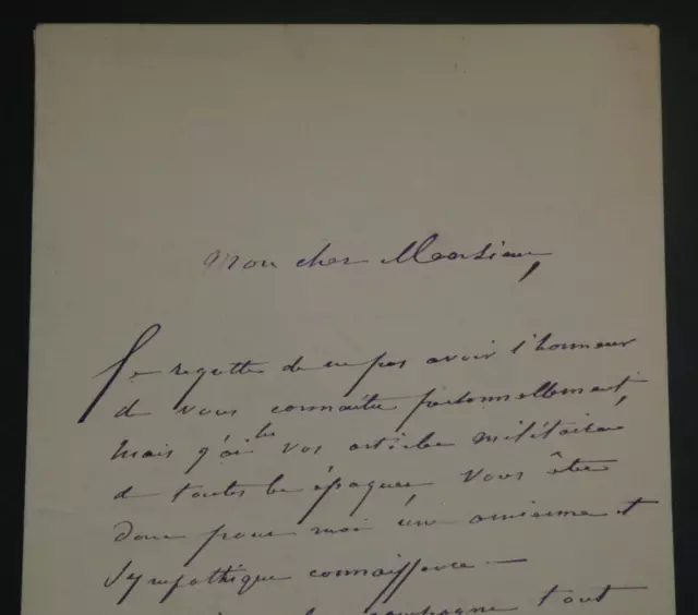 Général Charles Denis BOURBAKI - LETTRE AUTOGRAPHE SIGNÉE 4 PAGES, 1886 2