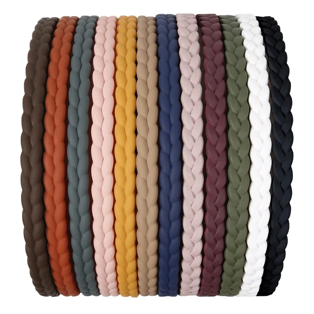 Thin Headbands For Women, 12 Pcs Plastic Hair Accessories