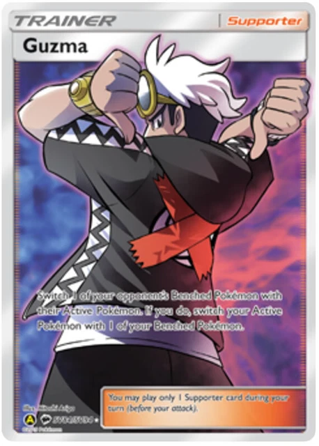 Guzma SV84/SV94 ultra seltene Pokémonkarte (versteckte Schicksale)