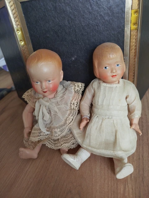 Poupée Ancienne Petitcollin Poupette 50 Cm En Celluloïd - Années 50