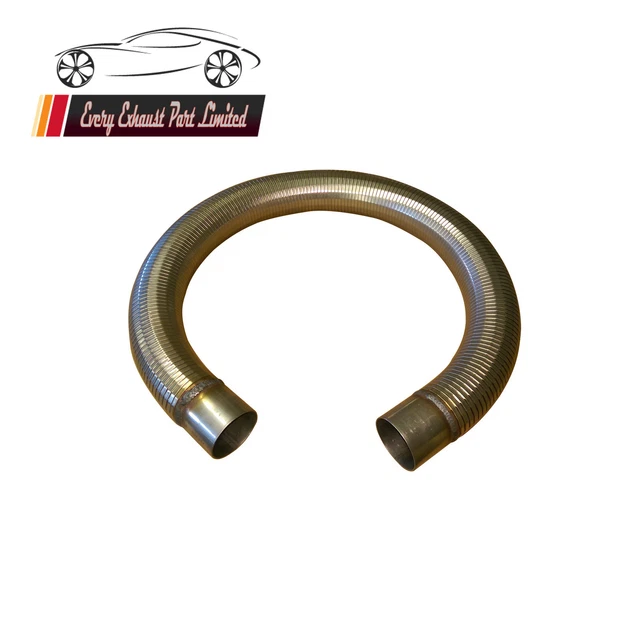 EXHAUST PIPE STAINLESS Steel Polylock Flexible Tube With Collars Any