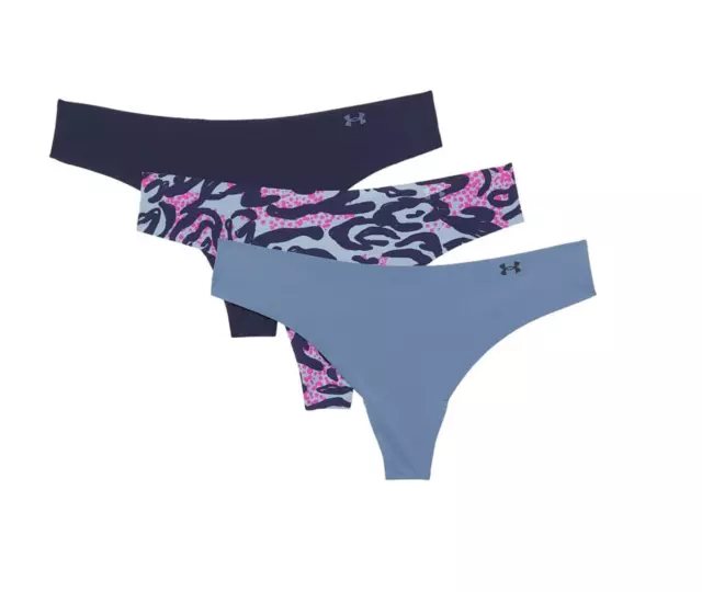 Under Armour L78157 Women’s Multi 3-Pack Pure Stretch Thong Size S