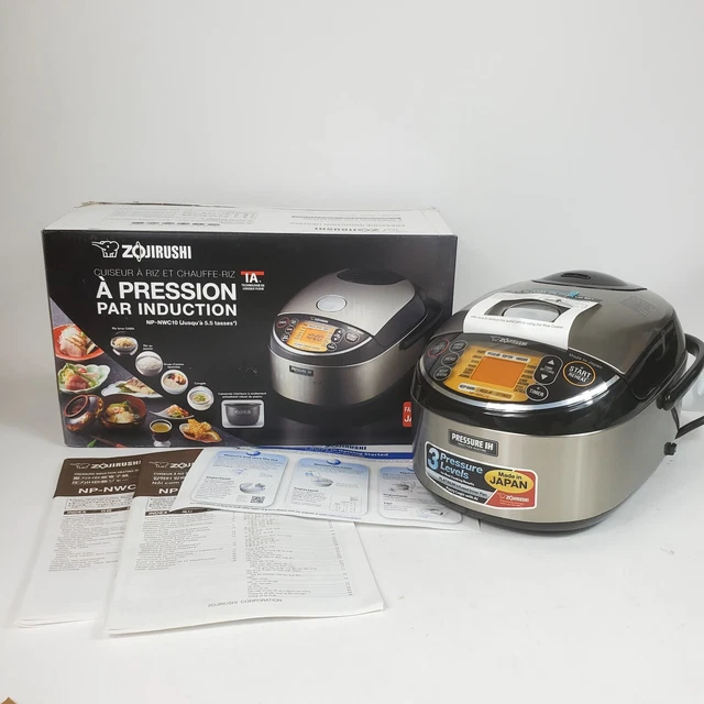 Zojirushi NP-NWC10XB Pressure Induction Heating Rice Cooker and Warmer Black Zojirushi NP-NWC10XB Pressure Induction Heating Rice Cooker and Warmer Black