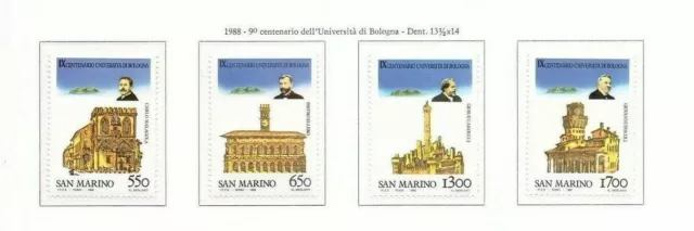 S32276) San Marino 1988 MNH University Di Bologna 4v