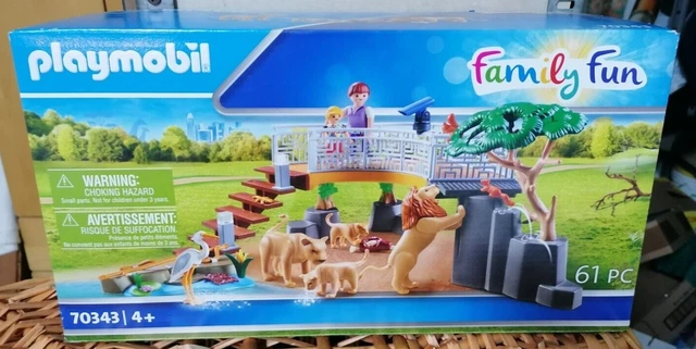 Playmobil - 70343 - Famille de lions avec végétation - Jeux & Jouets Playmobil - 70343 - Famille de lions avec végétation - Jeux & Jouets