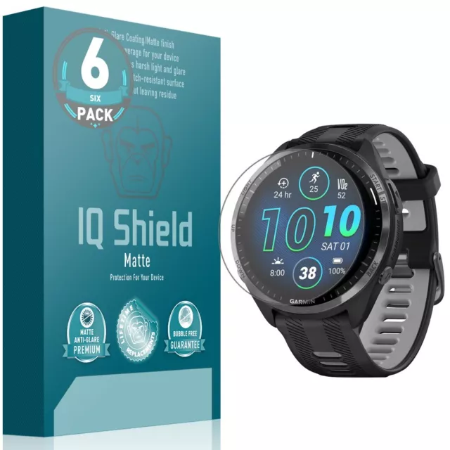 6x IQ Shield LIQuidSkin Screen Protector for Garmin Venu Sq 2