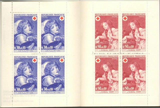 Carnet De Timbres Croix-Rouge Francaise 1971