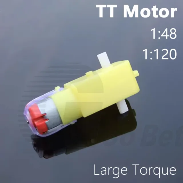 TT Gear Motor DC 3-6V 1:48 1:120 Dual Shaft Toys Smart Car Robot For Arduino DIY