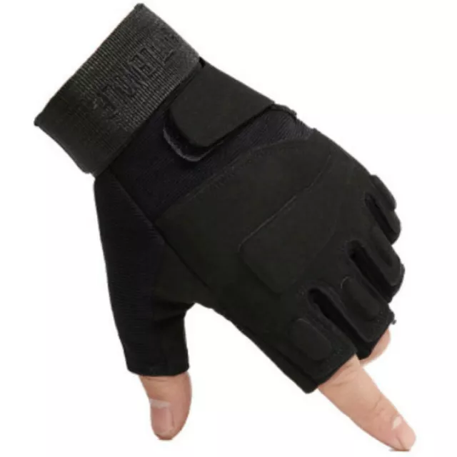 Outdoor Tactical Gloves Sport Gloves Half Finger Military Men  Fingerless Glov7H