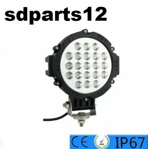 1x 63W Lampe de Travail LED 3750LM Spot 12/24V pour Auto Atv 4x4 Suv Camion IP67