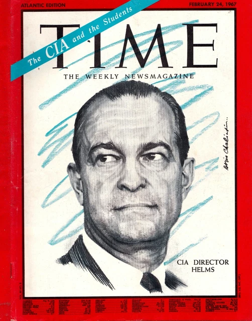 TIME MAGAZINE FEBRUARY 24 1967 Cover CIA Director Richard Helms gwrc2