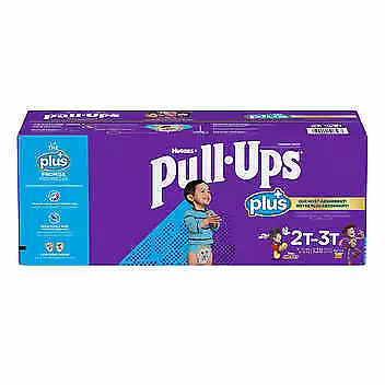 Huggies Pull-Ups Plus Training Pants For Boys 2T-3T:18-34lbs,128ct FREE SHIPPING