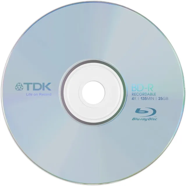 TDK BD-R 4x 25GB Blu-ray Disc Juwel Case Single 2