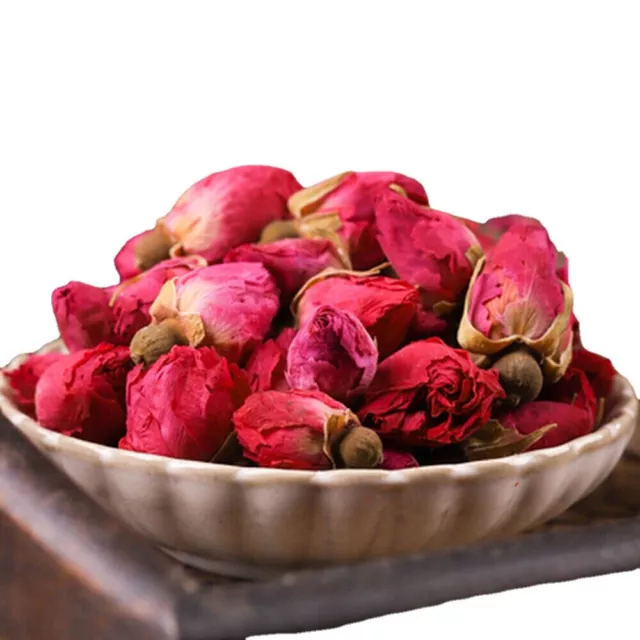 Té de brotes de rosas rojas chinas, té de flores secas aromáticas