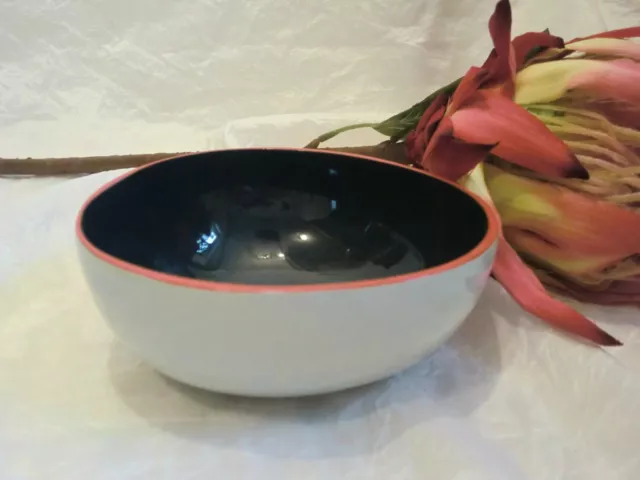 Exklusive Bowl NIMES, Kokosnussschale hell-/dunkelgrau lackiert, Schale lackiert