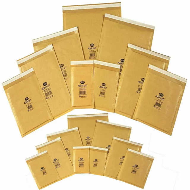 Gold Padded Envelopes Bags Bubble All Sizes Genuine Jiffy Postal Envelope Mailer