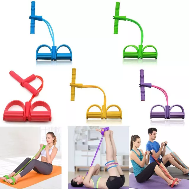 Foot Pedal Resistance Band Elastic Sit-Up Pull Rope Yoga Fitness Equipment