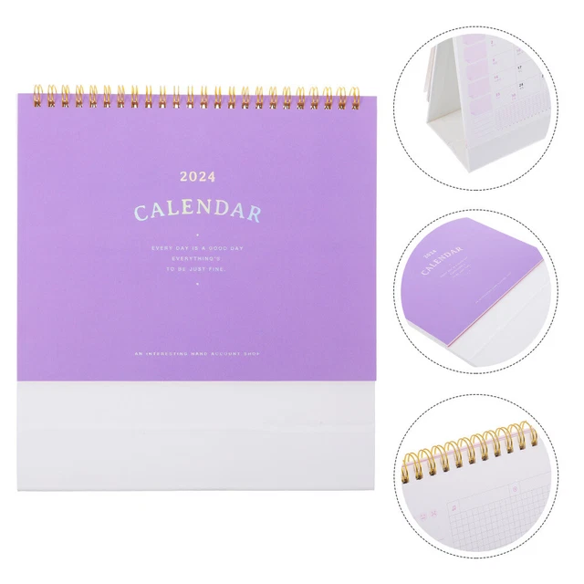 COUNTDOWN CALENDAR DESK 2024 Standing Flip Office Check Small 12.08
