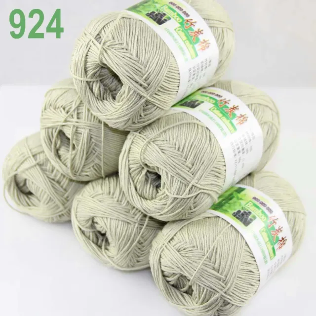 SALE 9SKEINSX50GR BAMBOO Cotton Baby Blankets Hand Knitting Crochet Yarn 24  $36.85 - PicClick AU