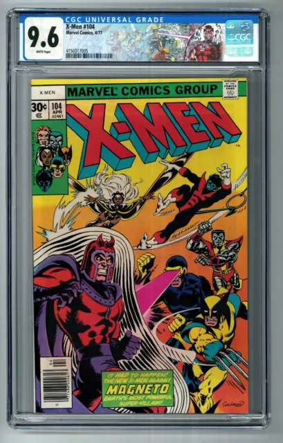 UNCANNY X-MEN 104 CGC 9.6 NM+ WHITE PAGES ⭐ 1ST STARJAMMERS 1977 MARVEL Disney+