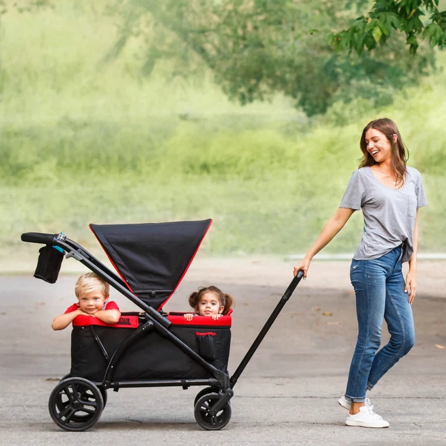 HOT Tour 2-in-1 Stroller Wagon - Mars Red - Red New