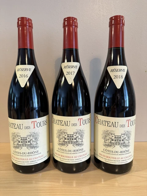 Trilogie Château Des Tours Côtes-du-Rhône Rouge Emmanuel REYNAUD Rayas 16-17-18