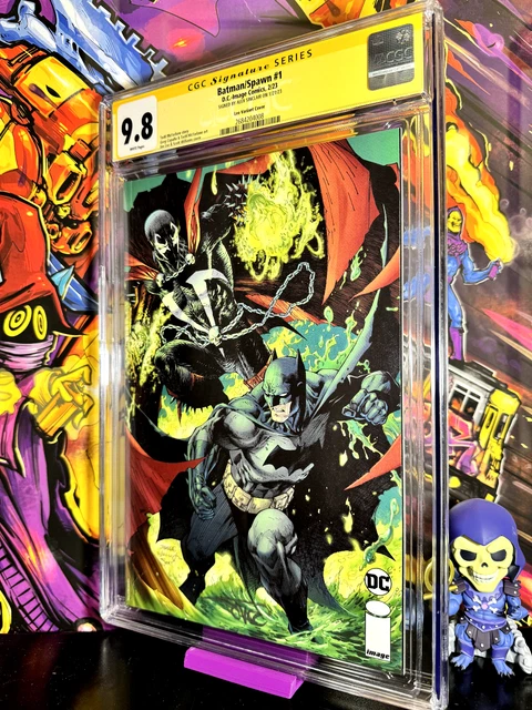 Batman Spawn #1 🦇 SIGNED 🔥 JIM LEE VARIANT CGC SS 9.8 TODD MCFARLANE STORY
