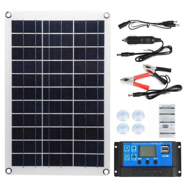 20W Kit Pannello solare con 100A  controllore per camper/barca/casa/giardino 2