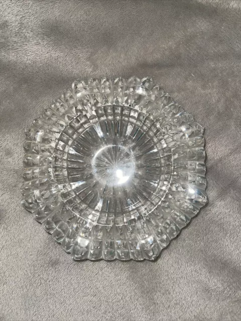 Vintage Crystal Ashtray Showpiece